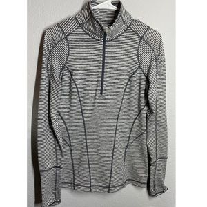 by Nordstrom Blue & White strip Track pull over top sweater Jacket